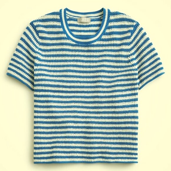J.Crew Crewneck Short-Sleeve Sweater-SMALL-NWT - Picture 1 of 7